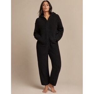 Skims Cozy Knit Onyx One Piece Jumpsuit Loungewear NWT Size Medium